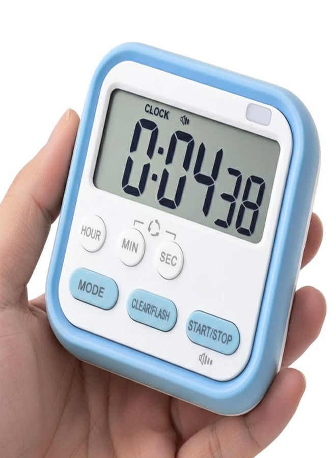 CELA Stopwatch Timer for Study Kitchen Timer | Large LCD, 24‑Hour Clock, Loud Alarm | Magnetic Back + Retractable Stand | Digital Kitchen Timer | Countdown & Count‑Up for Cooking, Study - Image 1